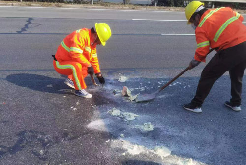 观山湖公路下沉注浆加固